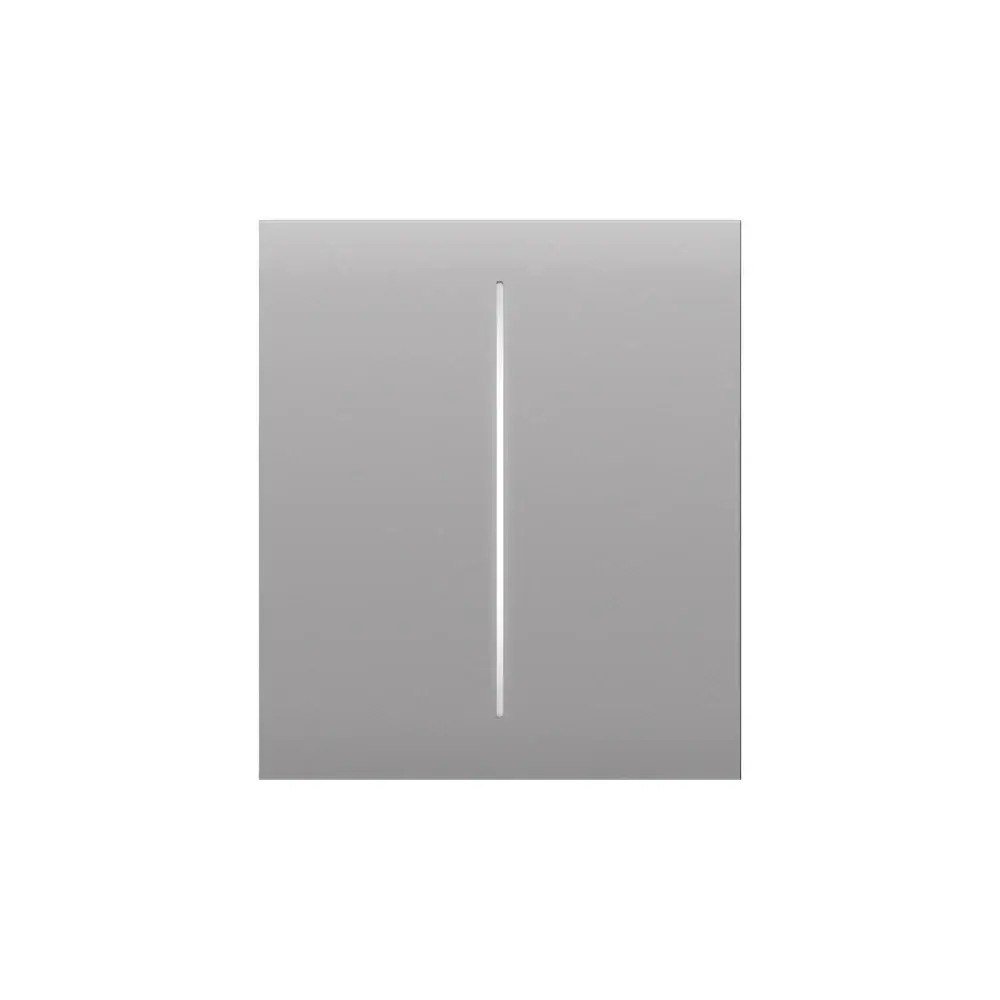 Панель вимикача Ajax CenterButton (2-gang) туман