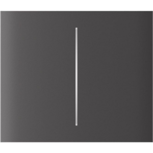 Панель центральна двохклавішна Ajax CenterButton (2-gang) vertical сіра