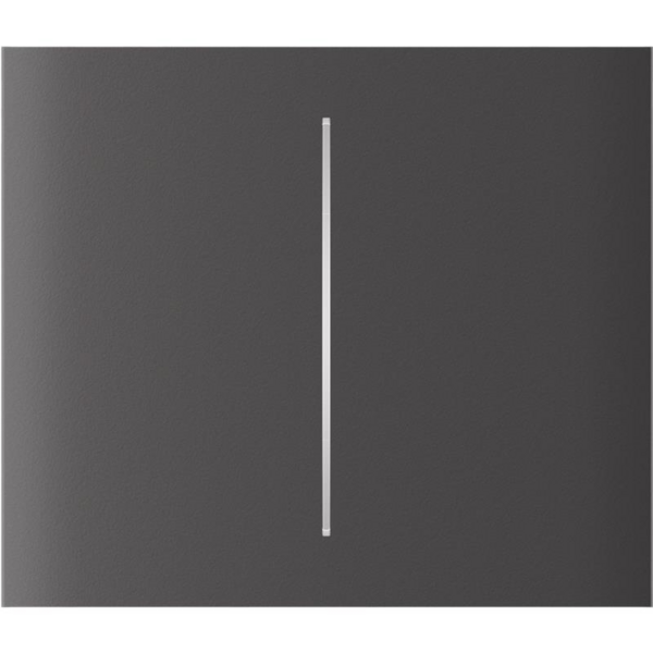 Панель центральна двохклавішна Ajax CenterButton (2-gang) vertical сіра